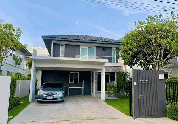 ขายบ้านเดี่ยว 2 ชั้น มัณฑนา มอเตอร์เวย์-กรุงเทพกรีฑาตัดใหม่ ราคาพิเศษ ใกล้ Airport Rail Link โทร 0636289464